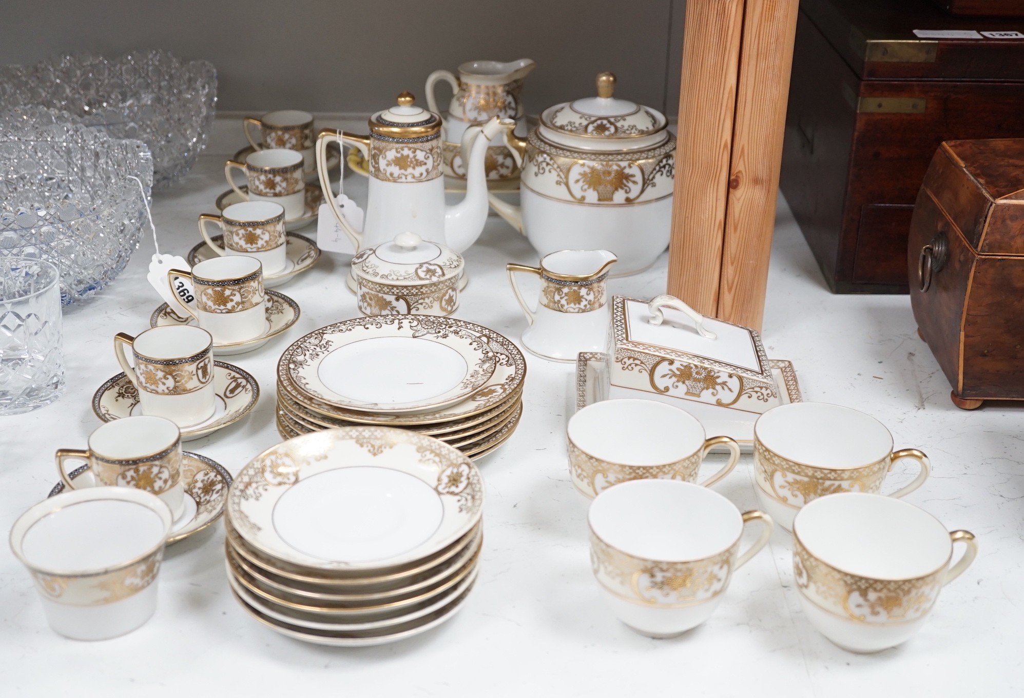 A Noritake tea and coffee set, pattern number 44318